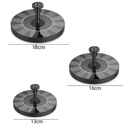🌞 Solar Fountain for Bird Bath & Pond