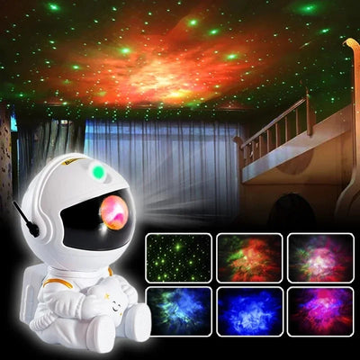 Astronaut Galaxy Projector Night Light – LED Starry Sky & Nebula Lamp for Bedroom, Kids & Home Decor