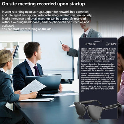 Xiaomi HY-C8 AI Smart Glasses | Bluetooth Sunglasses with Real-Time Translation, Voice Assistant & HD Audio for Meetings