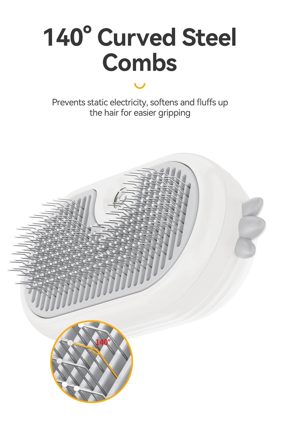 🐾 Pet Steam Comb – Shed & Shine Tool