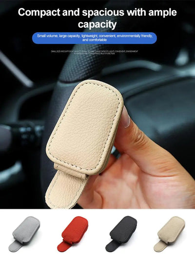 🕶️ Car Visor Clip – Glasses & Cards Holder