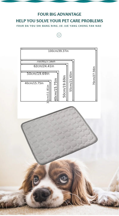 🐶❄️ Dog Cooling Mat – Summer Relief