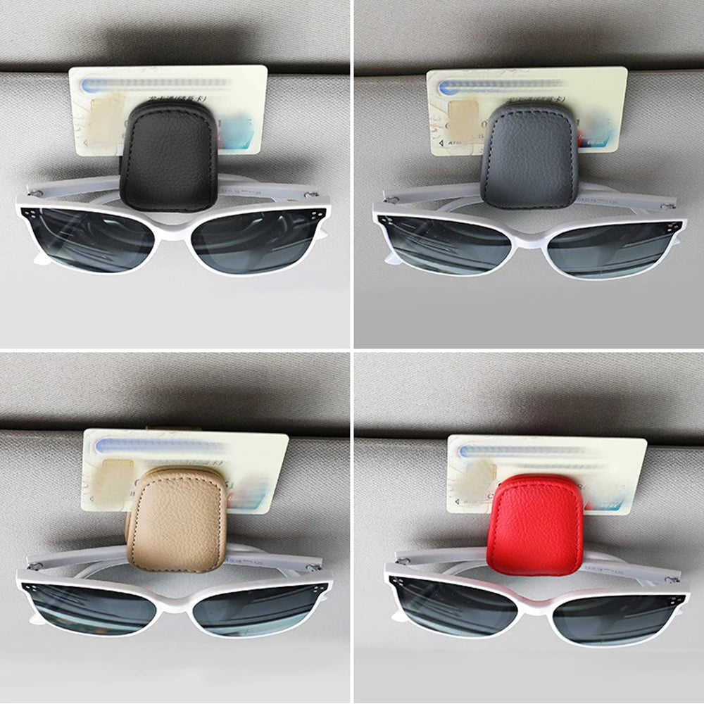 🕶️ Car Visor Clip – Glasses & Cards Holder