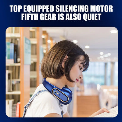 ❄️ Bladeless Neck Fan – USB Cool Air