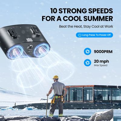 ColdSky Waist Fan 🔋❄️ | 10-Speed Cool