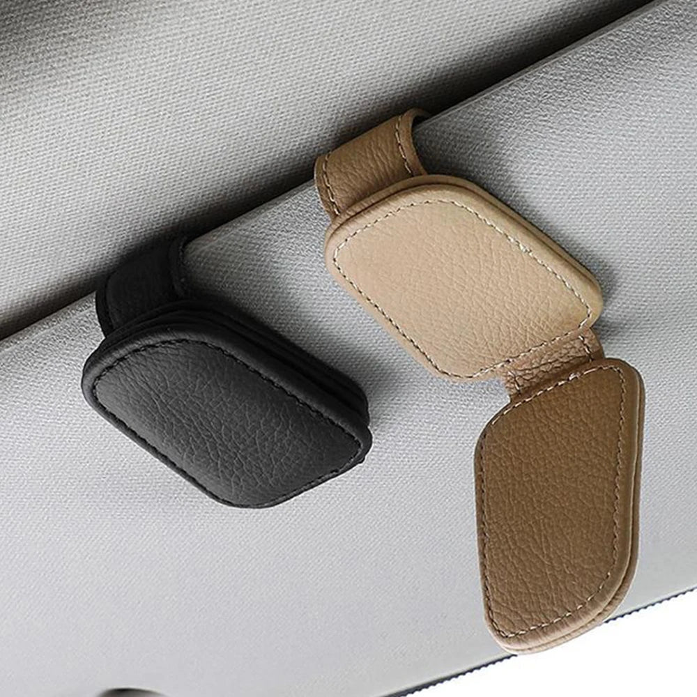🕶️ Car Visor Clip – Glasses & Cards Holder