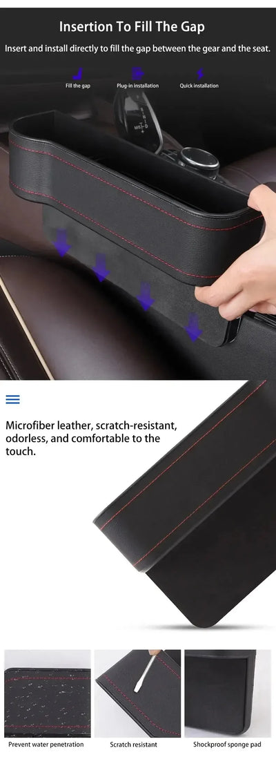 🚗 Car Seat Gap Filler with USB 🔌