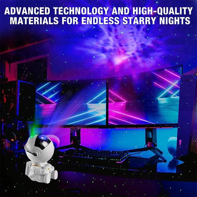 Astronaut Galaxy Projector Night Light – LED Starry Sky & Nebula Lamp for Bedroom, Kids & Home Decor