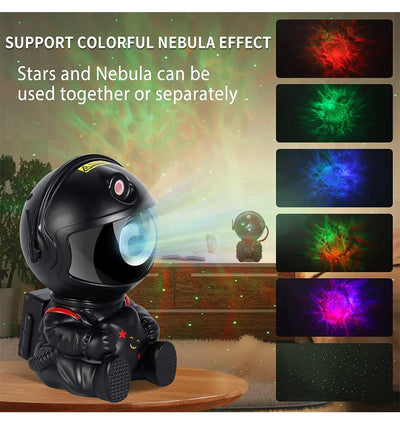 Astronaut Galaxy Projector Night Light – LED Starry Sky & Nebula Lamp for Bedroom, Kids & Home Decor