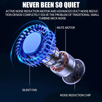 ❄️ Bladeless Neck Fan – USB Cool Air