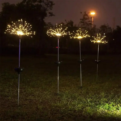 🌟 Solar Fireworks Garden Lights 🎆