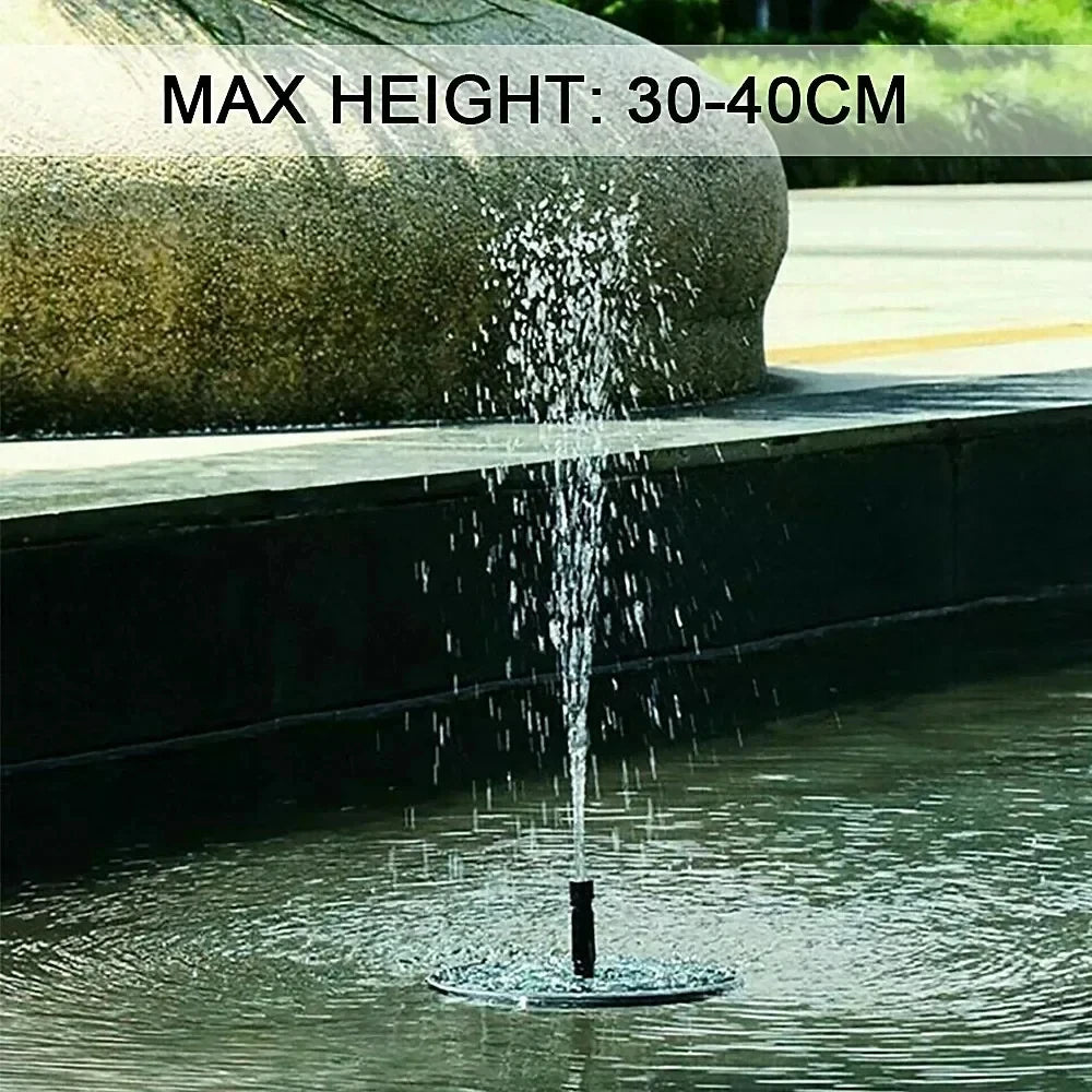 🌞 Solar Fountain for Bird Bath & Pond