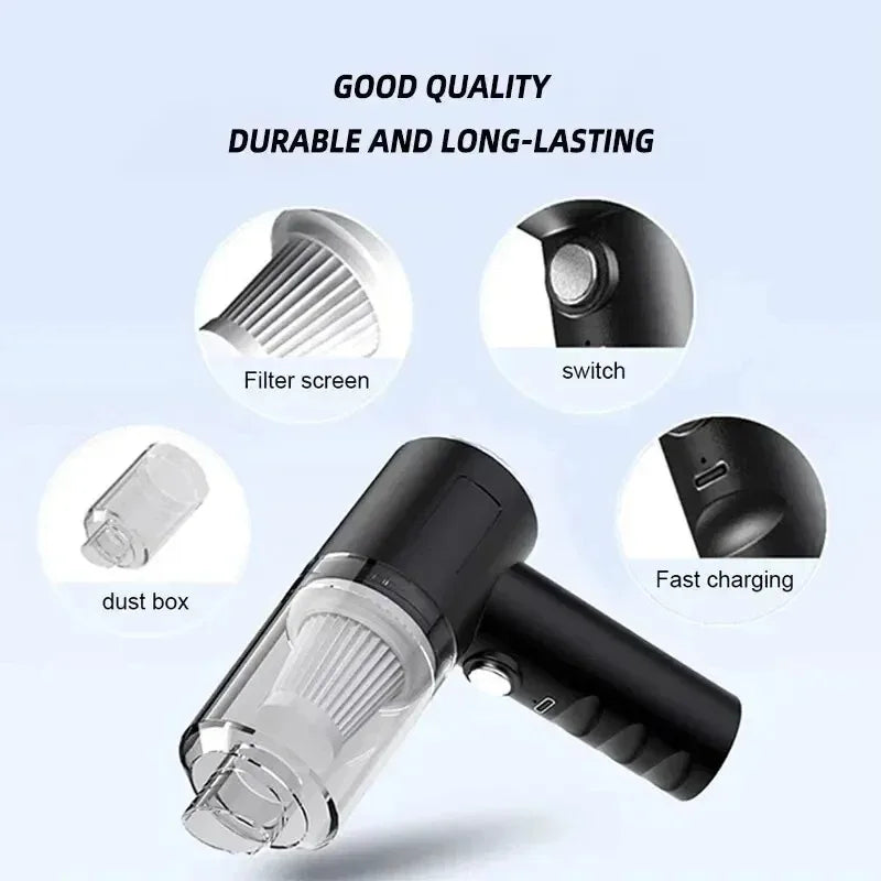 🚗 120W Cordless Car Vacuum Cleaner 💨