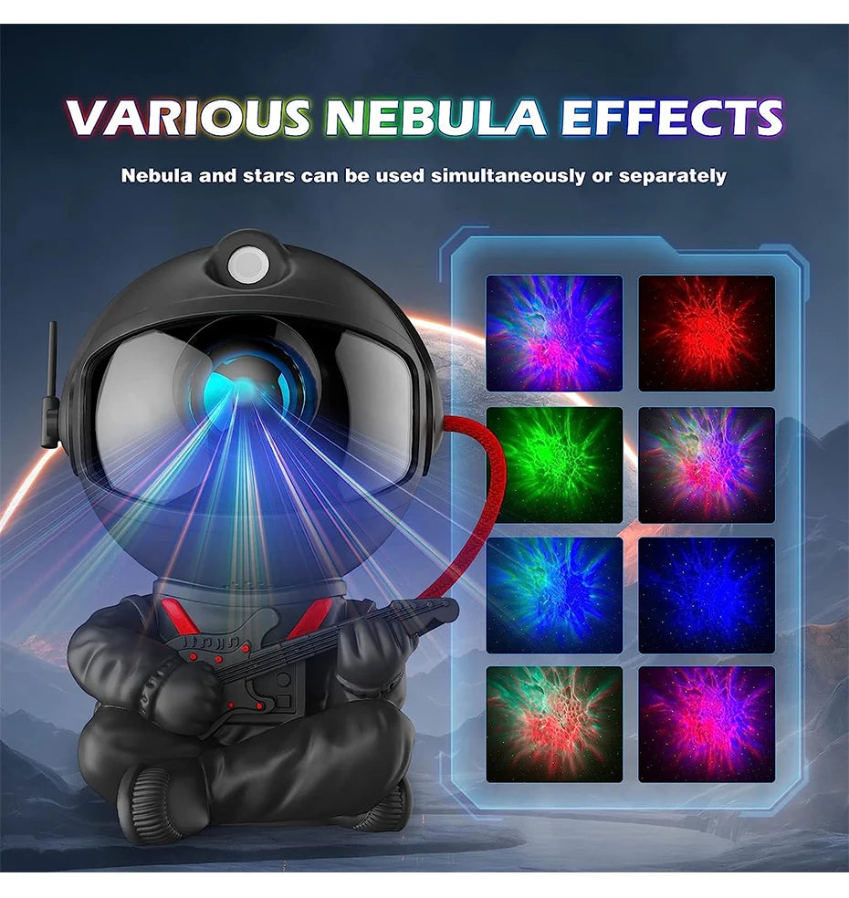 Astronaut Galaxy Projector Night Light – LED Starry Sky & Nebula Lamp for Bedroom, Kids & Home Decor