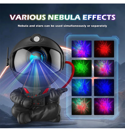 Astronaut Galaxy Projector Night Light – LED Starry Sky & Nebula Lamp for Bedroom, Kids & Home Decor