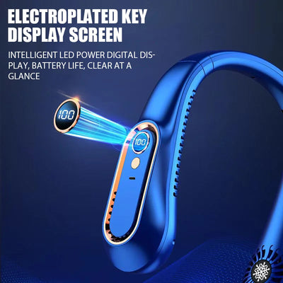 ❄️ Bladeless Neck Fan – USB Cool Air