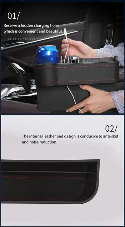 🚗 Car Seat Gap Filler with USB 🔌