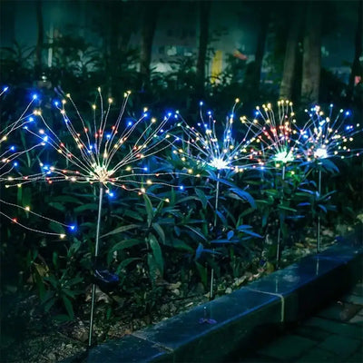 🌟 Solar Fireworks Garden Lights 🎆