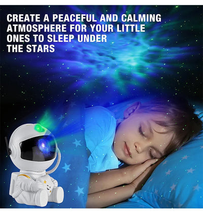 Astronaut Galaxy Projector Night Light – LED Starry Sky & Nebula Lamp for Bedroom, Kids & Home Decor