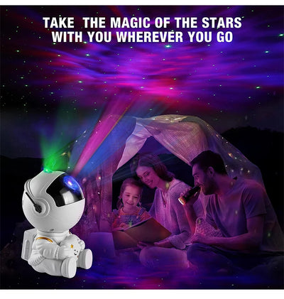 Astronaut Galaxy Projector Night Light – LED Starry Sky & Nebula Lamp for Bedroom, Kids & Home Decor