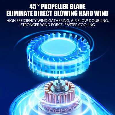 ❄️ Bladeless Neck Fan – USB Cool Air