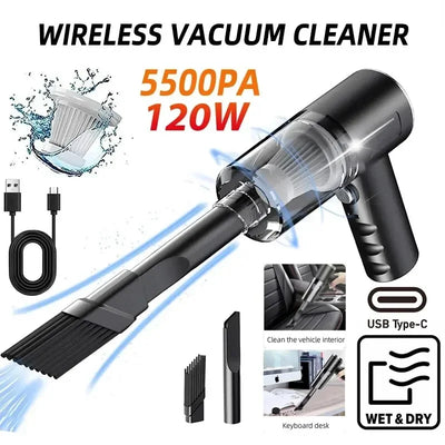 🚗 120W Cordless Car Vacuum Cleaner 💨