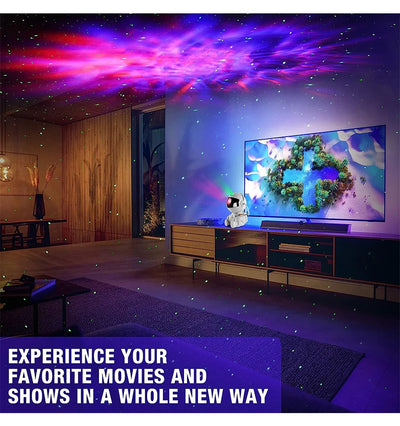 Astronaut Galaxy Projector Night Light – LED Starry Sky & Nebula Lamp for Bedroom, Kids & Home Decor