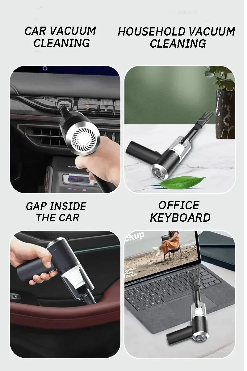 🚗 120W Cordless Car Vacuum Cleaner 💨
