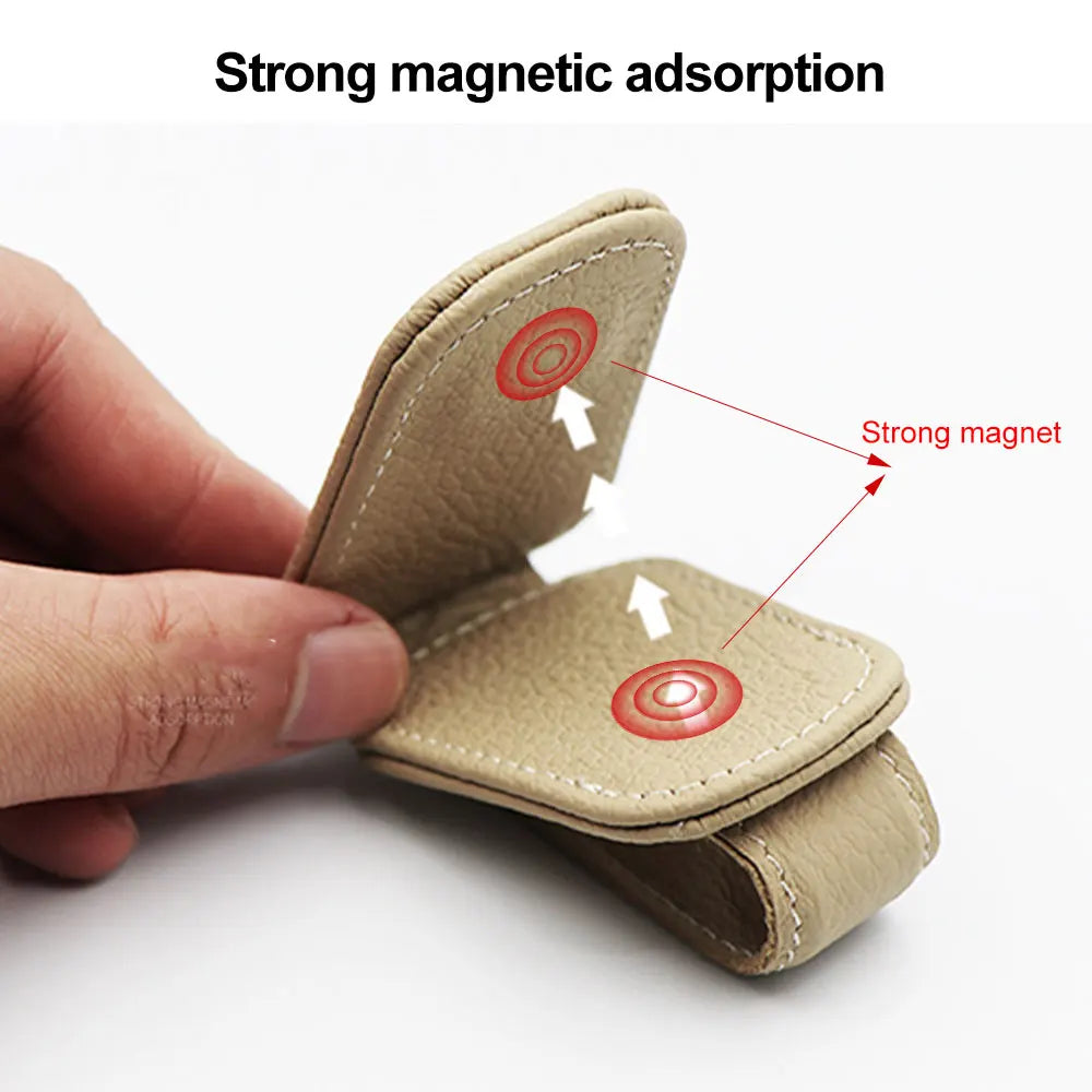 🕶️ Car Visor Clip – Glasses & Cards Holder