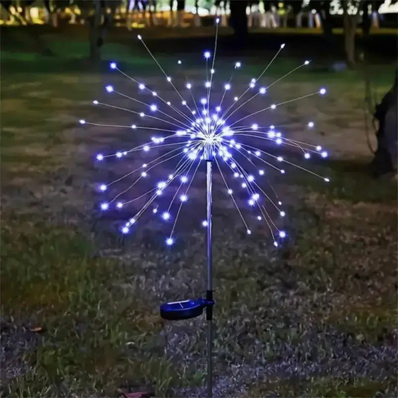 🌟 Solar Fireworks Garden Lights 🎆